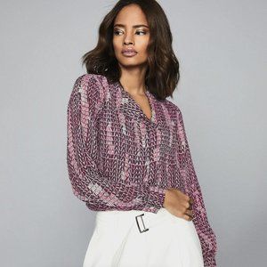 Reiss NWT Peyton Weave Print